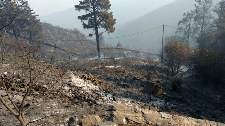 Incendios sin control en Córdoba.