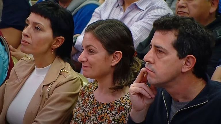 Máximo Kirchner encabezó un acto de la UOM en Avellaneda.