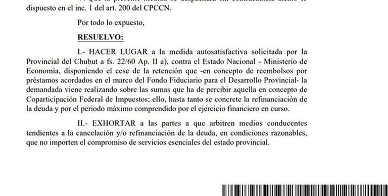 Fallo coparticipación de Chubut.