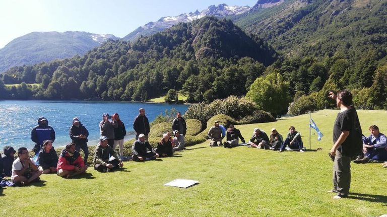 Juan Grabois levantó el acampe en Lago Escondido 20221228