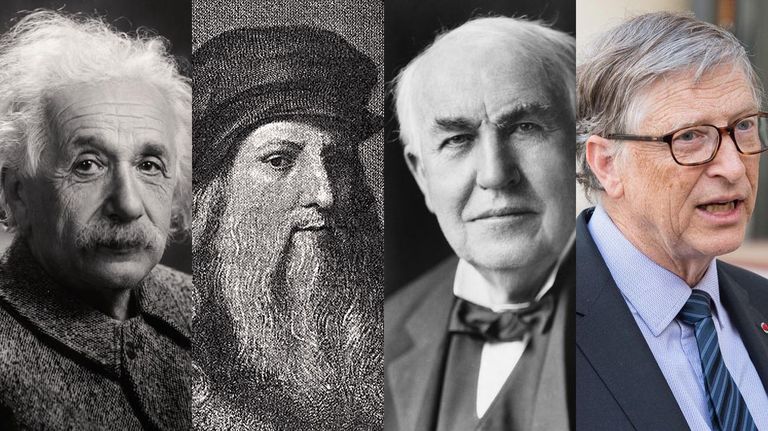 Friso Albert Einstein, Leonardo Da Vinci, Thomas Edison y Bil Gates 20210208