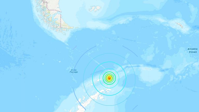 Terremoto en la Antártida.