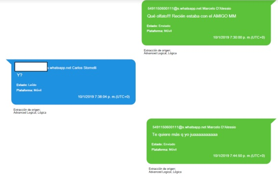 Conversaciones entre Stornelli y D'Alessio agregados a la causa.