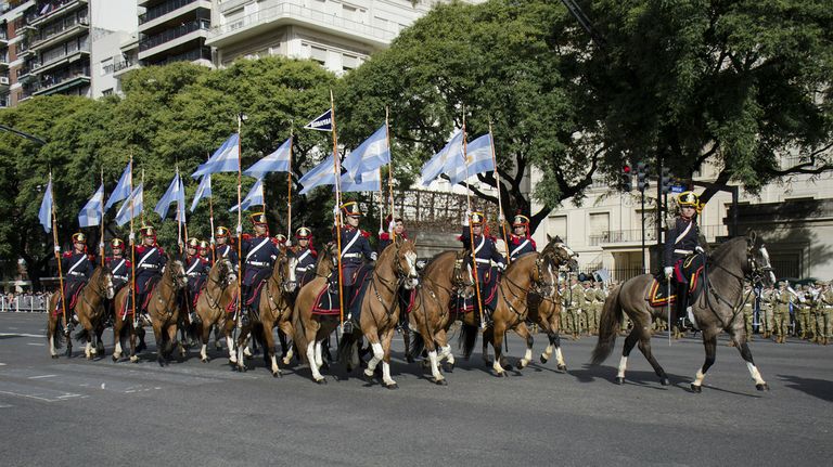Desfile militar del 9 de Julio.