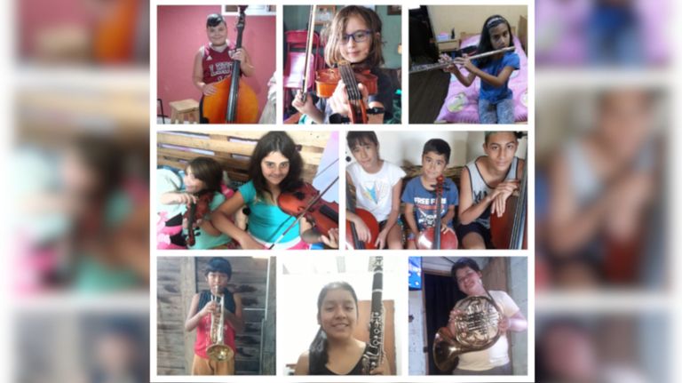 2021 20 04 Orquesta Escuela de Berisso Instrumentos