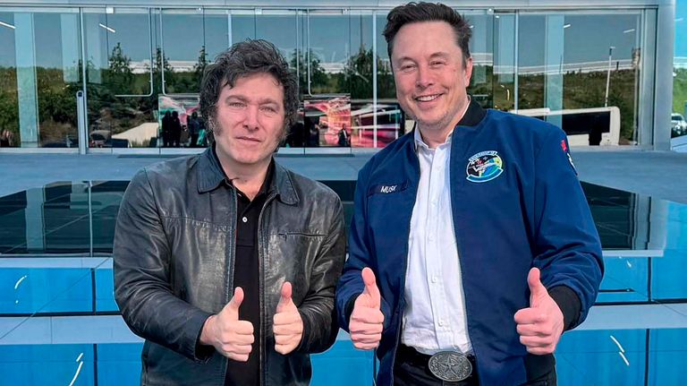 Elon Musk y Javier Milei