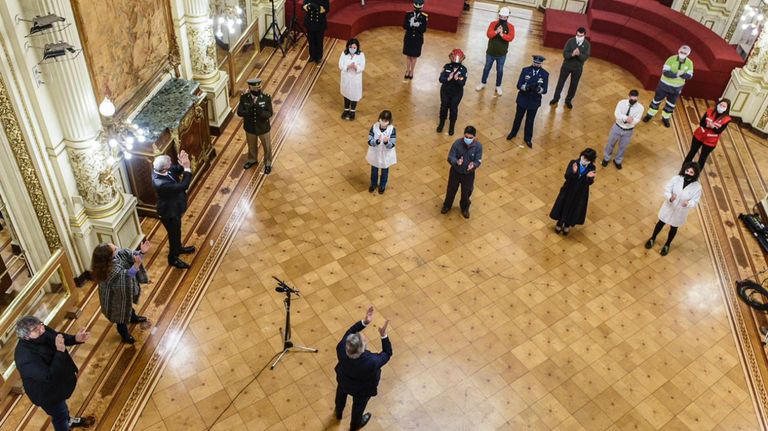homenaje casa rosada