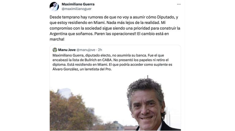 Mensajes en twitter