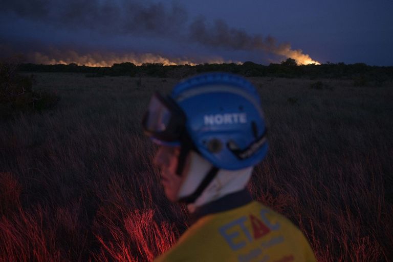 Incendios en Corrientes afp