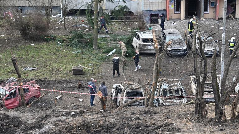 Ataque masivo de Rusia a Ucrania con drones y misiles.