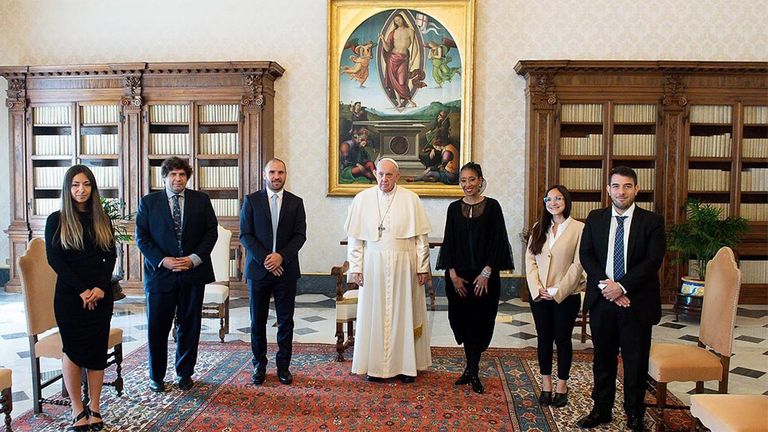 Francisco recibe al ministro Martín Guzmán 20210414
