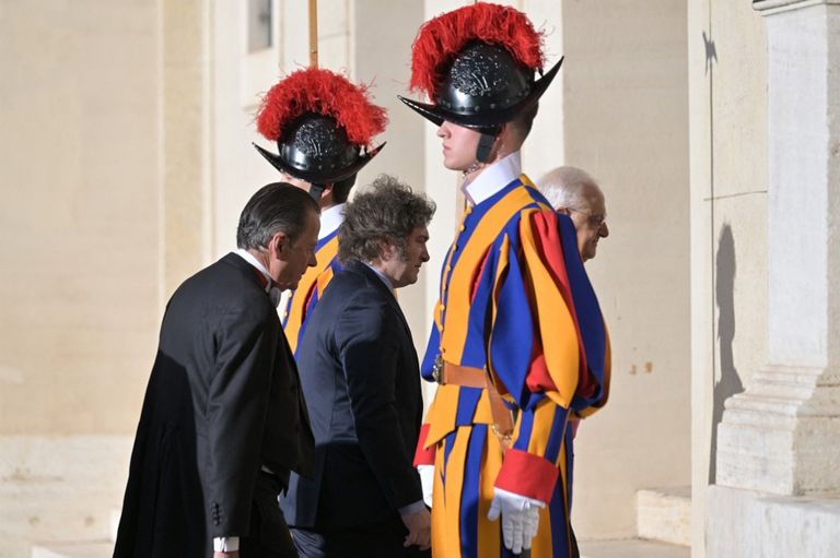Javier Milei en el Vaticano 20240212