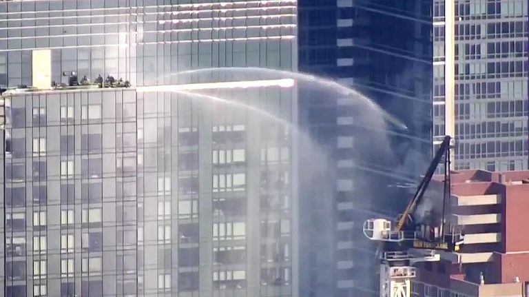 Colapso de una grúa en Manhattan