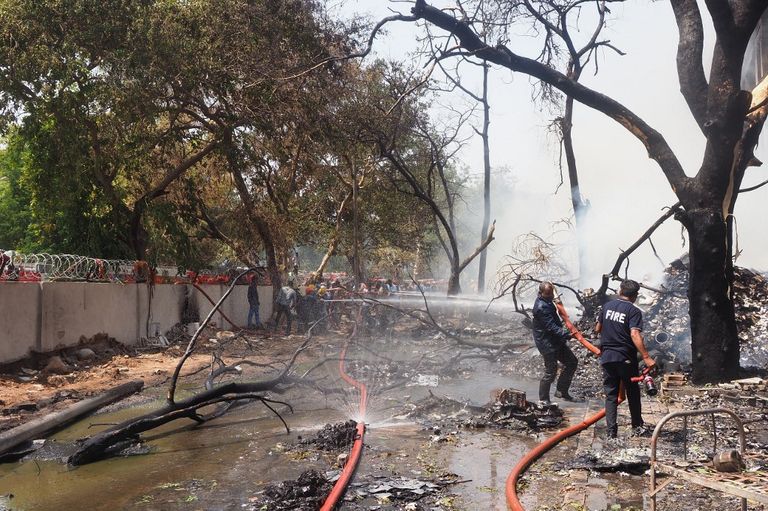 Accidente de avión en India