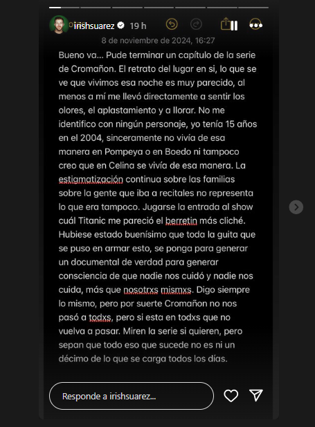 Publicación Irish Suarez