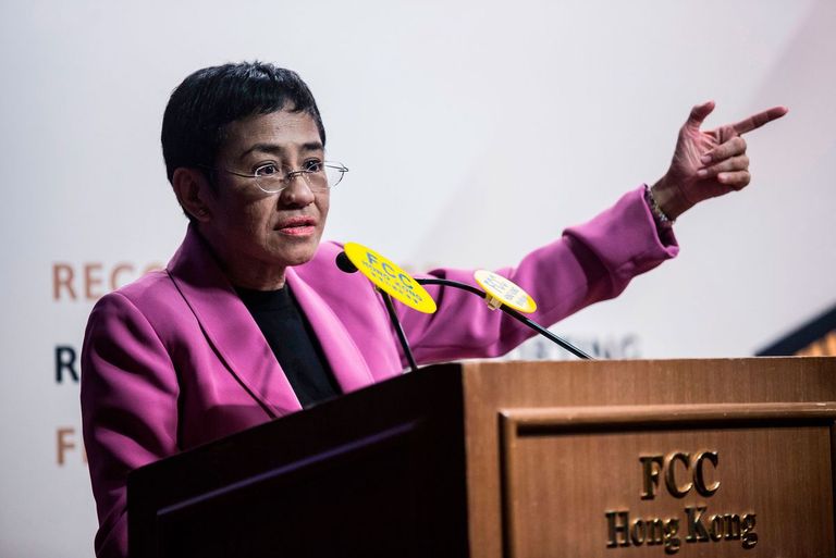 La ganadora del Premio Nobel de la Paz, María Ressa
