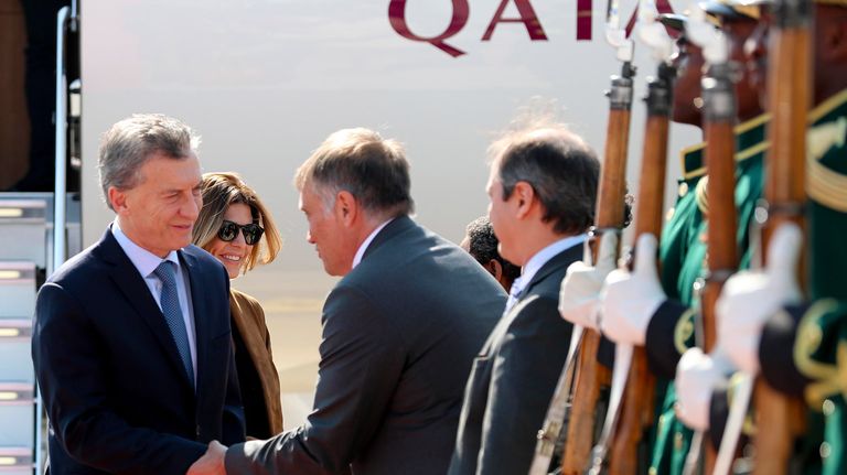 Macri llegó a Sudáfrica 07262018