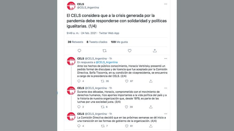 Captura twitter CELS 20210224