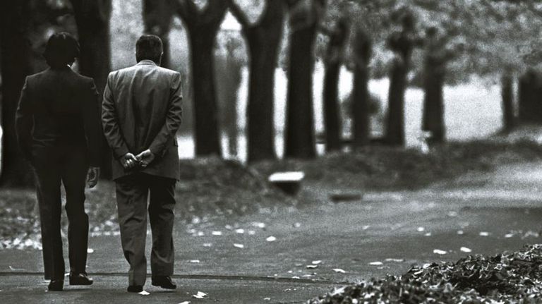 Carlos Menem y Raúl Alfonsín