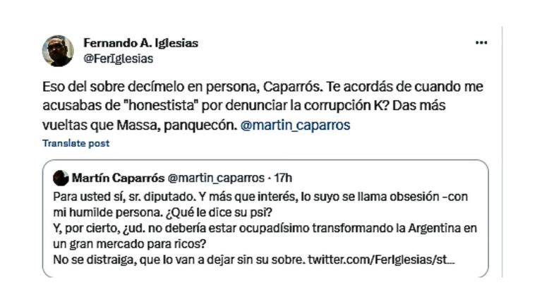 Martín Caparrós y Fernando Iglesias 20240126
