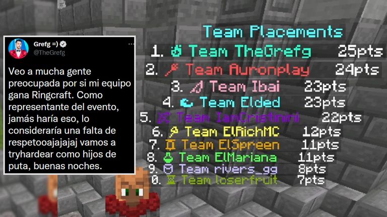 Ibai le respondió a The Grefg por la organización de Ringcraft