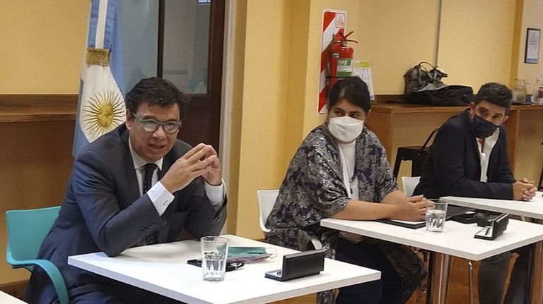 Claudio Moroni, Ministro de Trabajo en la paritaria estatal.