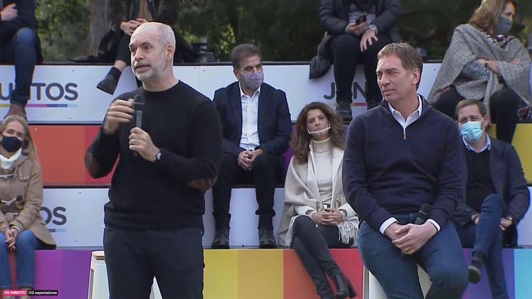 Acto de Diego Santilli en La Plata 20210722