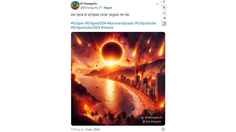 Memes Eclipse Solar 2024