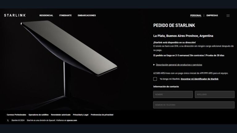 Elon Musk confirmó que Starlink llega a La Plata