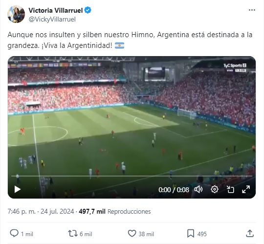 Villarruel volvió a defender a la Selección