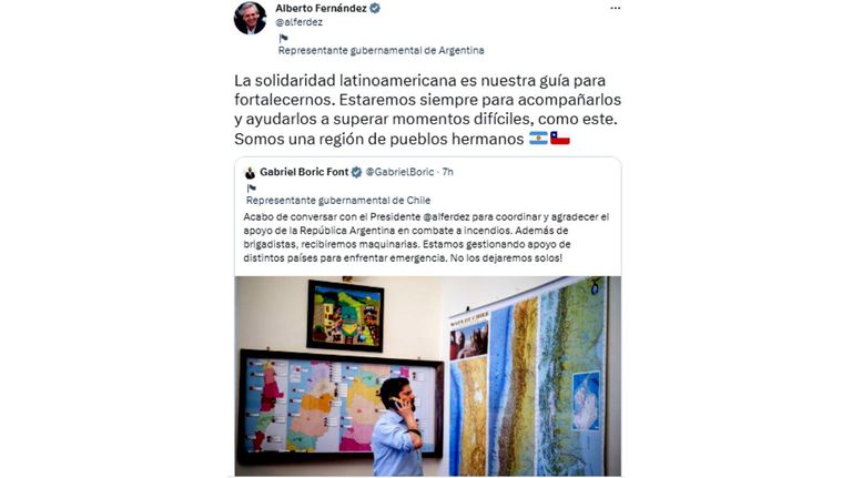 Alberto Fernández incendios 20230204