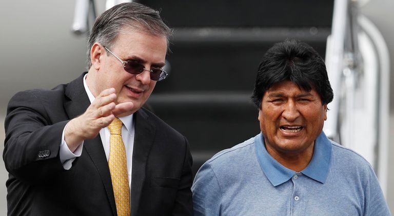 Evo Moralesllegó a México 20191112