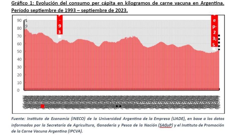 Consumo de carne en Argentina