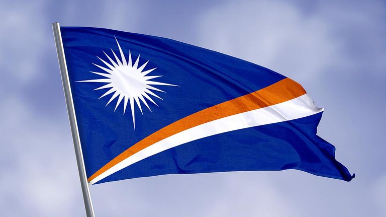 Bandera de las Islas Marshall 20220722