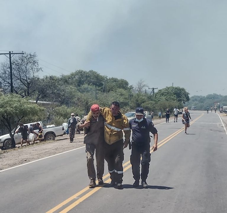 Incendio en San Marcos Sierras, Córdoba