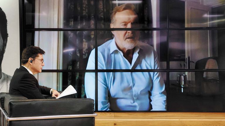 Rafael Bielsa, en la entrevista con Jorge Fontevecchia.