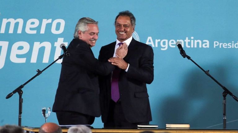 Daniel Scioli y Alberto Fernandez