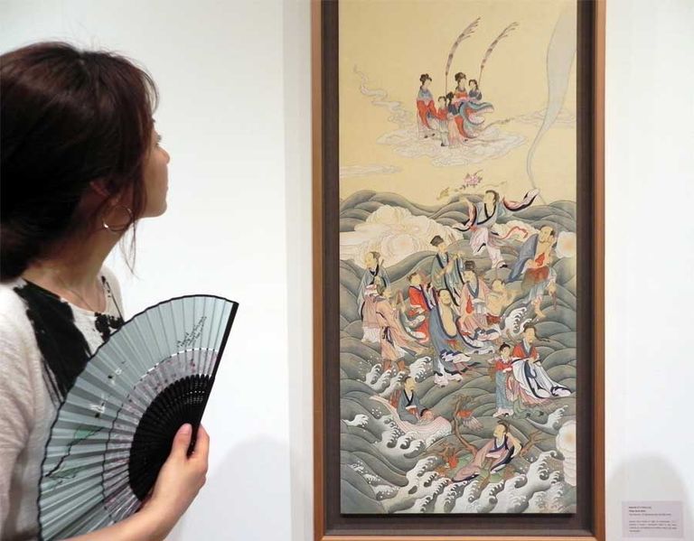 Minhwa. Vista de la sala.