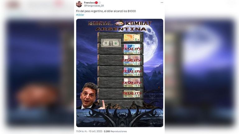 Memes dólar mil pesos