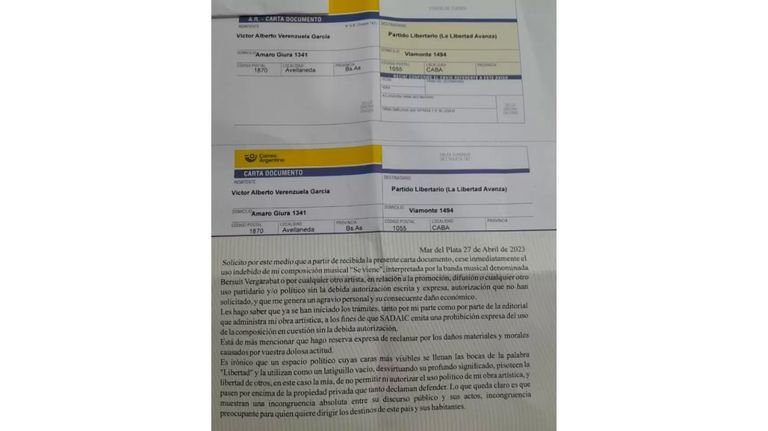 La Bersuit intimó a Javier Milei para que deje de usar su canción 