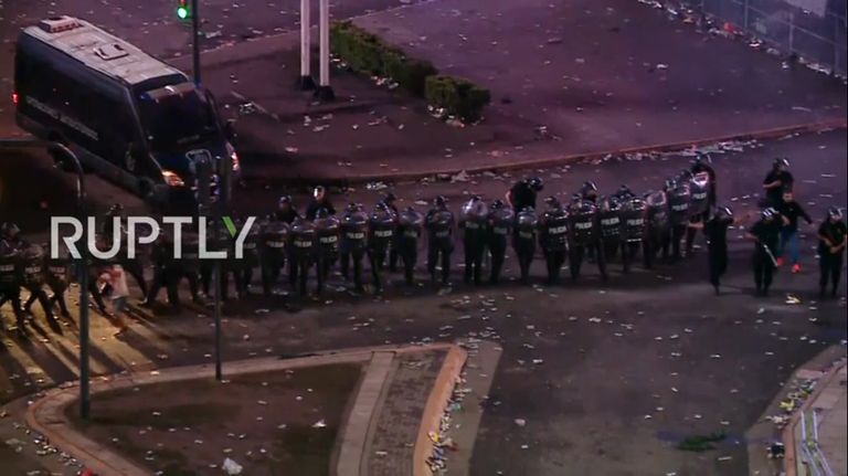 violencia obelisco superclasico