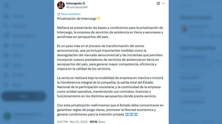 X Luis Caputo 26032026