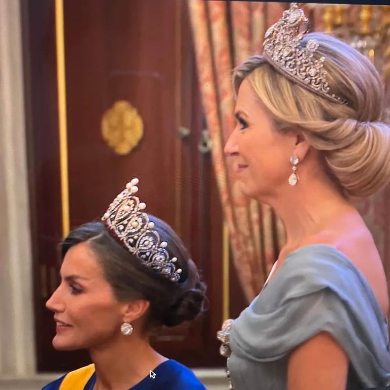Letizia de España vs. Máxima de Holanda: duelo de tiaras y gala en la cena de estado