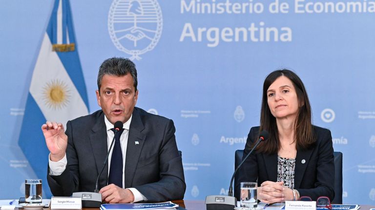 Sergio Massa y Fernanda Raverta