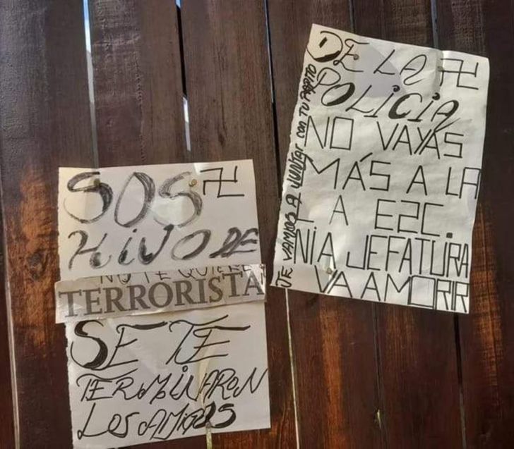 Carteles con falsas amenazas