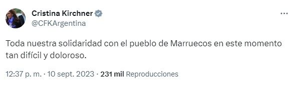 Cristina Kirchner Marruecos