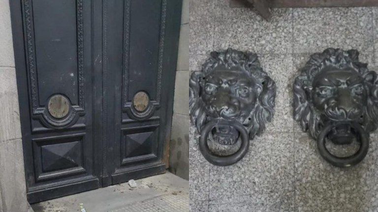 Robo bronce Bolsa de Comercio