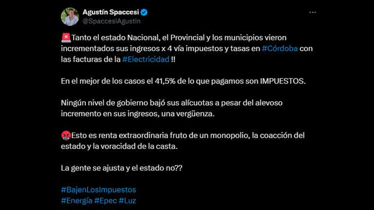 Agustin Spacessi en X