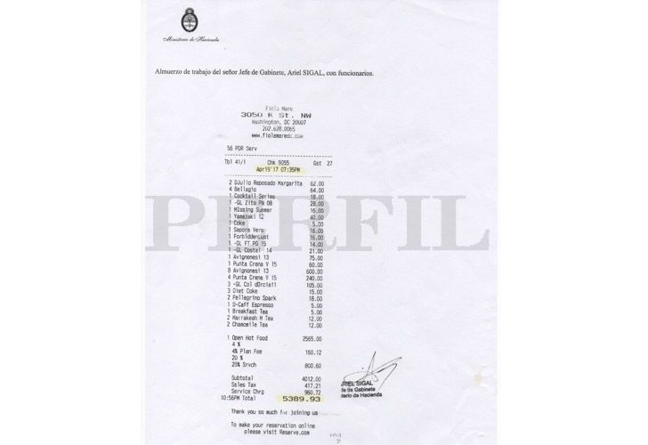 Gastos Nicolás Dujovne 04282018