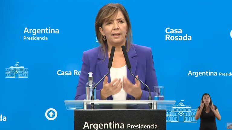 Gabriela Cerruti, portavoz presidencial